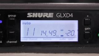 How To Adjust the Gain on a Shure GLX-D Digital Wireless System