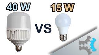 Super Quick LED Bulb Comparison - 40W vs 15W