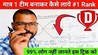 मात्र 1 टीम बनाकर कैसे लाये #1 Rank | Dream11 1st rank trick and tips | Dream11 me 1 Rank kaise laye