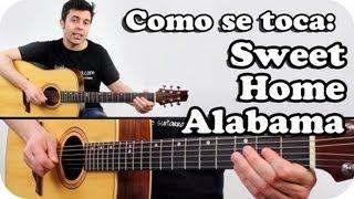 Como tocar SWEET HOME ALABAMA en guitarra acústica TUTORIAL SUPER FACIL en español