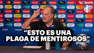 BIELSA EN LLAMAS  EL DT DE URUGUAY EXPLOTÓ EN CONTRA DE LA CONMEBOL Y DEFENDIÓ A SUS JUGADORES