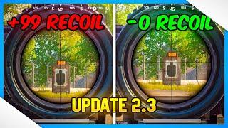 2.3 UPDATE ZERO RECOIL SENSITIVITY & SETTINGS FOR LASER SPRAY IN PUBG MOBILE & BGMI • TIP AND TRICK