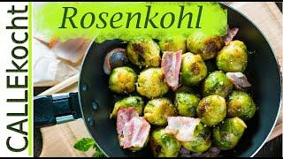 Leckeren Rosenkohl putzen und nach Großmutters Rezept zubereiten