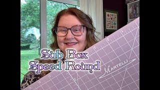 Subscription Box Speed Round - QUILT BOX - FABRIC BASH - MARTELLI!