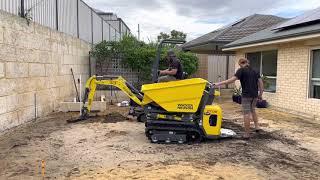 Wacker Neuson 803 Excavator and DT08 Dumper