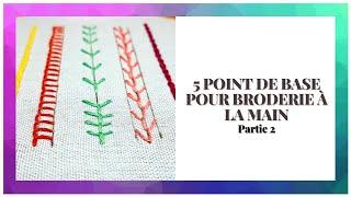 Point de base pour broderie à la main | Partie 2 | Broderie pour les débutants