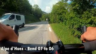 Alpe d'Huez (21 bends) 4 minute Walkthrough!