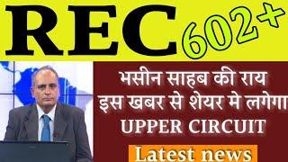 REC share target tomorrow,analysis, rec share latest news,rec share news,