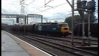 47580 TnT with 47760 arrives at Crewe on ECS to Carnforth