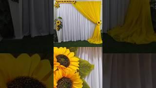 Incremente sua Festa com uma Decoração de Girassol  e Painel Cenário para Sessão de Fotos