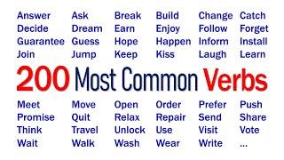 200 Most Common Verbs | English Vocabulary Learning | English Words Daily Use in Life