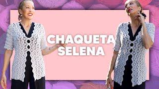 ¡SÚPER ELEGANTE!  CHAQUETA SELENA - TEJER CROCHET SÚPER FÁCIL en Tejer es de guapas