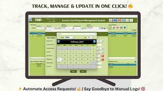 Access Card Request Management System V1.0 in Excel VBA