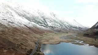 Loch Achtriochtan, Glencoe, Scotland by Drone