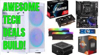 Building A Budget Gaming PC From Black Friday Deals! Live Chat & PC Build / Review