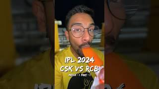 Food At 1st Match Of IPL 2024!! CSK VS RCB! (1/2) 