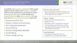 How to secure automotive ECUs -- introducing HSM technology and trusted boot feature