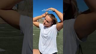 Double braid soccer hair tutorial #soccer #soccerplayer #hairgoals #hairtutorial