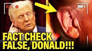 Trump SO CALLED EAR INJURY Claim BACKFIRES in His FACE