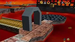 Super Mario 64 100% Walkthrough Part 7 - Lethal Lava Land