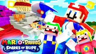 Mushroom Kingdom Attacked! | Minecraft Mario + Rabbids Sparks Of Hope  | [1]