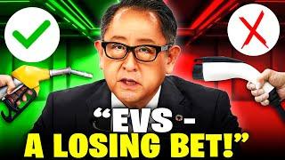 Toyota Chairman HAD ENOUGH & REJECTS EVs Future!