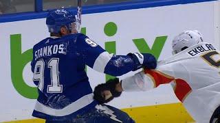 Steven Stamkos Goes After Aaron Ekblad