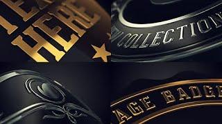 3D Golden Intro Video - FREE After Effects Template | VISION FILMS