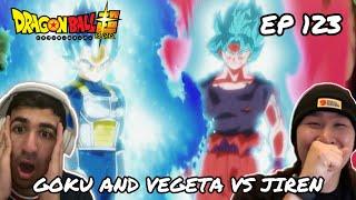 GOKU AND VEGETA VS JIREN!!! | DRAGON BALL SUPER EPISODE 123 REACTION