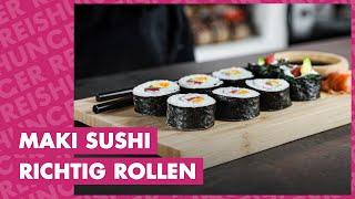 Maki Sushi richtig rollen - wie geht das? [Einfache Anleitung in 6 Schritten]