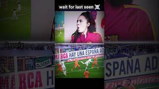 Barca Fangirl's Reaction To Ronaldo Goal ️ |#ronaldo #football #barcafans #reaction #goals #shorts