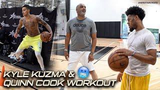 How To SCORE Off The Dribble | NBA Workout w/ Kyle Kuzma And Quinn Cook