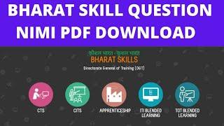 bharat skill question bank || bharat skill se question kyaise download kare || nimi pdf download