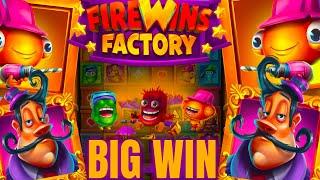 New Relax Gaming Slot FireWins Factory EPIC BIG WIN!!