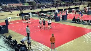 Hurricane Volleyball Club 15 National vs. U2VC 15 United Set 1 of 2 Shamrock Tournament