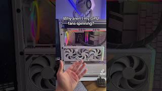 GPU Fans NOT SPINNING ‍ #pcbuild #graphicscard #GPU #rtx4080 #nvidia