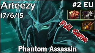 Arteezy  Phantom Assassin - Dota 2 Full Game