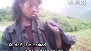 North Korea :  Starving 23 year-old Homeless Woman (Rimjin-gang/ASIAPRESS)
