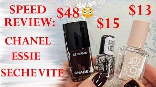 $48 CHANEL NAIL POLISH | Is it Worth the Money | Speed Review: Chanel, Essie, Seche Vite + Wear Test