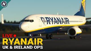 Ryanair UK & Ireland Ops - PMDG 737-800 - MSFS Live