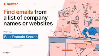 How to Find a list of Emails using Hunter.io's Bulk Domain Search 2025