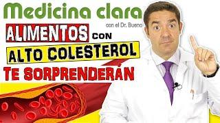 COLESTEROL ️ ALIMENTOS con MUCHO COLESTEROL| Medicina Clara