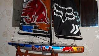 How to a Red Bull rc sailboat / Как сделать радиоуправляемую яхту