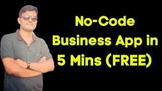 How to create No Code Business App for FREE (iOS & Android)