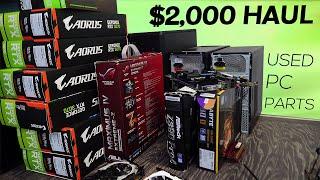 I Bought OVER $2,000 worth of USED GPUs! (Feb 2024 PC Parts Hunt)