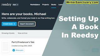 How to Easily Set Up a Book in the Reedsy Writing App