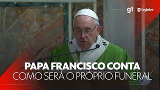 Papa Francisco revela disputas na Igreja e dá detalhes sobre o próprio funeral #g1 #JN