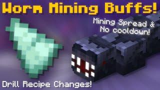 Worm Mining Buffs! Drill Recipe Changes + More! (Hypixel Skyblock News!)