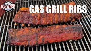 Barbecue Ribs on a Gas Grill