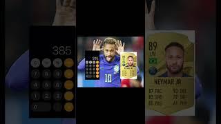 Neymar FIFA rating calculation